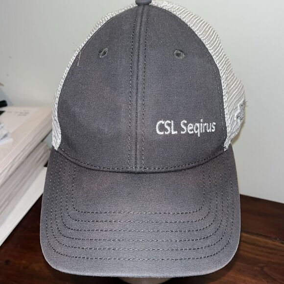 Old school North Face SnapBack mesh trucker low profile cap hat CSL Seqirus - Picture 1 of 4